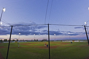 Exercise Prints: Little League baseball action in Havre, Montana, USA