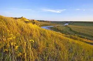The Little Missouri River in Theodore Roosevelt National Park in North Dakota