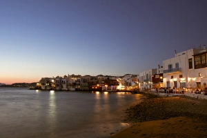 Images Dated 1st July 2010: Little Venice, Mykonos Town, Chora, Mykonos, Cyclades, Greece