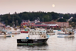 Sea Port Prints: Lobster and fishing boats in the harbor in Bernard, Maine
