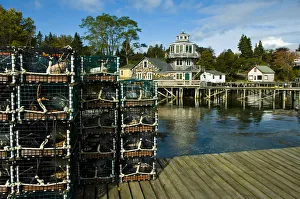 Jerry Ginsberg Prints: Lobstering and fishing port of Barnard Maine