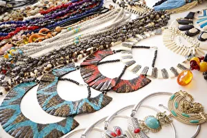 Egypt Prints: Local handicraft jewelry. Aswan, Egypt