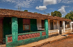 Local home and buildings in small town of Isabel Cuba