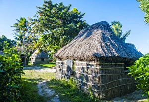 Highlands Prints: Local thached hut, Yasawas, Fiji, South Pacific