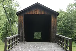 Locust Creek Covered Bridge State Historical Site - built in 1868 in Linn County