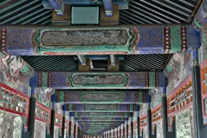 Painting Prints: Long Covered Walkway Summer Palace just outside of Beijing China built by the Qing