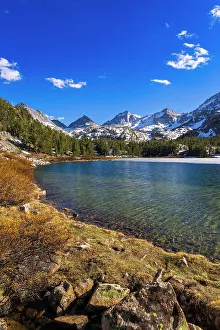 Long Lake in Little Lakes Valley, John Muir Wilderness, Sierra Nevada Mountains, California, USA