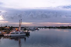 Sheila Haddad Prints: Looking out of the Key West Express shuttle over Fort Myers waterway of the Gulf of Mexico