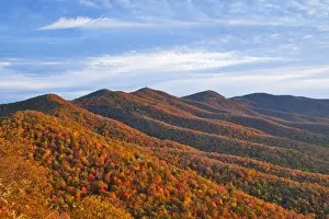 South East Prints: Looking to Mt Pisgah and the Blue Ridge Parkway at sunrise in North Carolina