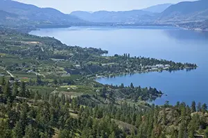 Images Dated 29th June 2009: Looking down onto Okanangan Lake near Penticton British Columbia Canada