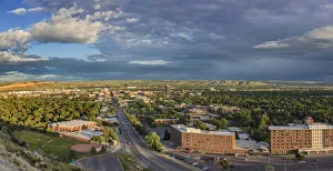 Looking down from the Rimrocks in Billings, Montana, USA