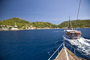 Images Dated 9th July 2007: Lopud Island, Boat tour of Elaphite Islands from Dubrovnik, Southeastern Tip of Croatia