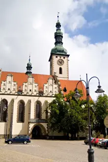 Images Dated 5th August 2014: Lords Transfiguration Church built in 1662 in Center City in Tabor in Czech Republic