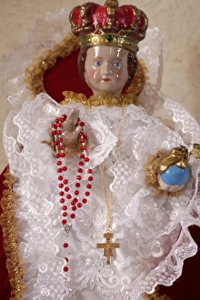 Single Object Prints: Los Lunas, New Mexico, United States. Old religious figurine
