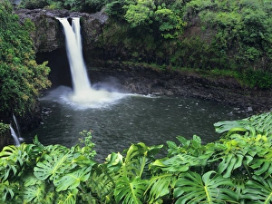 Jerry Ginsberg Prints: Lovely Rainbow Falls in Hilo, on the Big Island, Hawaii