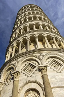 Images Dated 30th May 2019: Low-angle view of Leaning Tower of Pisa, Tuscany, Italy. Completed in 1100 s