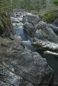Water Fall Prints: Lower Falls, Little Qualicum Falls Provincial Park, Vancouver Island, British Columbia