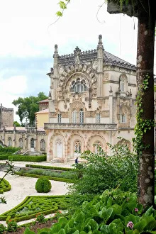 Regal Prints: Luso, Portugal. Exterior details of the Bussaco Palace