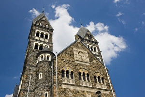 Luxembourg, Clervaux. Clervaux town Church (b. 1910), exterior