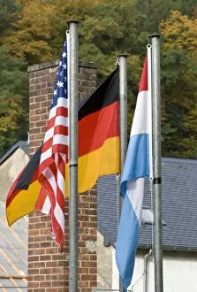 Luxembourg, Diekirch, flags