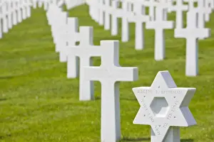Large Group Of Objects Prints: Luxembourg, Hamm, US Military Cemetery containing the graves of more than 5000 US war dead from WW2