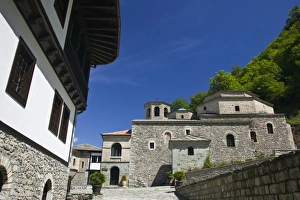 MACEDONIA, Mavrovo National Park. Sveti Jovan Bigorski Monastery (b. 1020) named after St