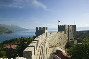 MACEDONIA, Ohrid. Car Samoils Castle - Castle Walls