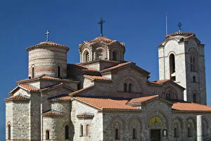Images Dated 10th May 2007: MACEDONIA, Ohrid. Morning View of newly built Sveti Kliment i Pantelejmon Church