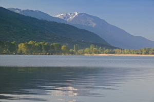 Images Dated 10th May 2007: MACEDONIA, Ohrid. Mountains around Lake Ohrid / Morning