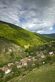 Images Dated 10th May 2007: MACEDONIA, Pelister National Park, Maloviste Village. Old Vlach mountain village-houses