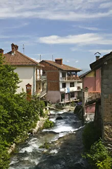 Images Dated 9th May 2007: MACEDONIA, Vevcani. Vevcani Village and town waterfall / rapids