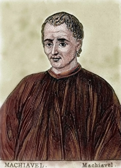 15th Century Prints: Machiavelli, Niccol (Florence, 1469-Florence, 1527). Italian writer and statesman