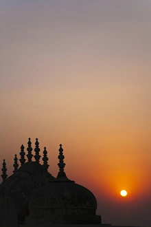 Jaipur Prints: Madhavendra Palace at sunset, Jaipur, Rajasthan, India