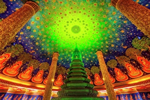 Images Dated 20th July 2024: Maharatchamongkhon Stupa, Wat Paknam Bhasicharoen