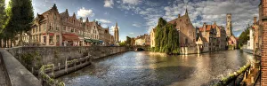 Couple Prints: Main canal in Bruges, Belgium