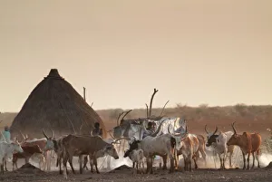 Malakal, village of Dinka ethnic group