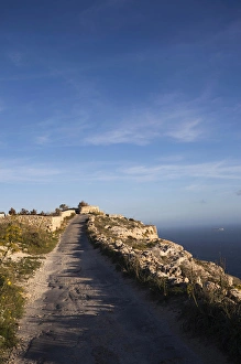 Malta Prints: Malta, Central, Dingli, Dingli Cliffs, coastal cliff view, elev. 220 meters, sunset