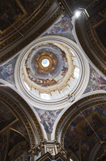Malta Prints: Malta, Central, Mdina, Rabat, St. Pauls Cathedral, interior