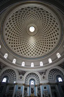 Images Dated 28th March 2010: Malta, Central, Mosta, Mosta Dome church, interior