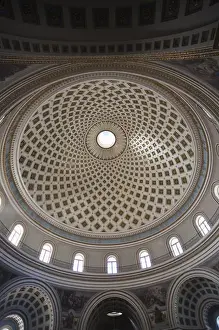 Images Dated 28th March 2010: Malta, Central, Mosta, Mosta Dome church, interior