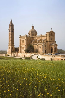 Malta, Gozo Island, Gharb, Basilica of Ta-Pinu, exterior