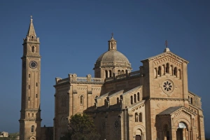 Images Dated 31st March 2010: Malta, Gozo Island, Gharb, Basilica of Ta-Pinu, exterior, morning