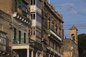Images Dated 31st March 2010: Malta, Gozo Island, Victoria-Rabat, buildings along Trq ir-Repubblika Street