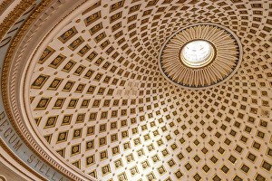 Malta Prints: Malta, Mosta. The Sanctuary Basilica of the Assumption of Our Lady