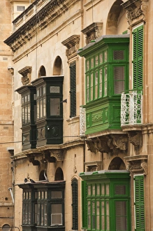 Malta Prints: Malta, Valletta, buildings, Maltese architecture