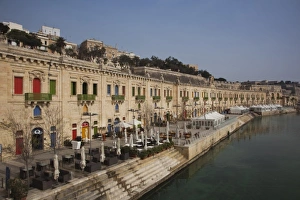 Floriana Prints: Malta, Valletta, Floriana, buildings at Pinto Wharf