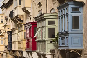 Malta, Valletta, Maltese architecture, buildings on Triq ir-Repubblika, Republic Street