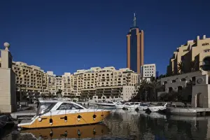 Images Dated 29th March 2010: Malta, Valletta, St. Julians, Portomaso Marina and Portomaso Tower