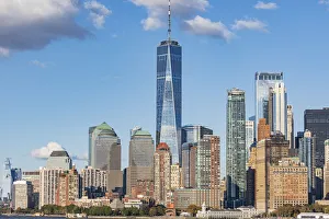 New York City Prints: Manhattan, New York, USA. The Lower Manhattan skyline