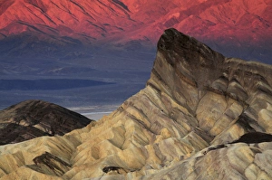 Pointed Prints: Manly Beacon at Dawn, Zabriskie Point, Death Valley National Park, California, USA